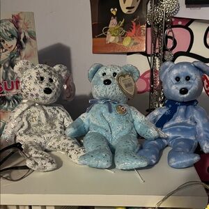 Bundle of 3 exclusive TY bears from the 2000s